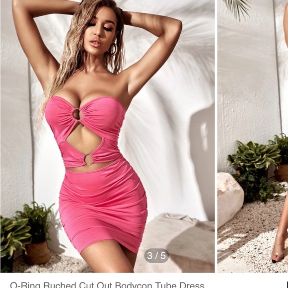 Never worn dress here’s a pic how it looks on - Picture 1 of 3